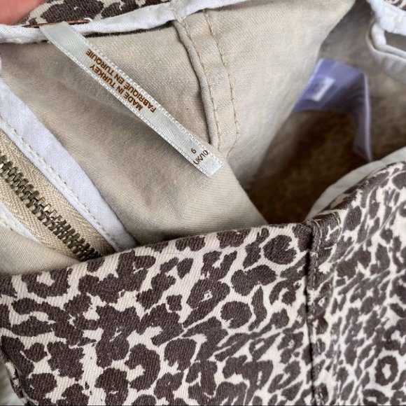 Free People Cheetah Cream and Tan Mini Skirt - Picture 5 of 7